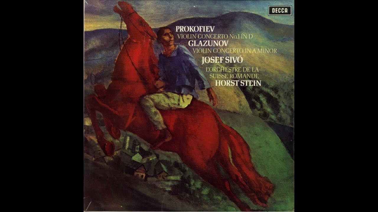 Silent Tone Record/Violin concerto/Prokofiev,Glazunov/Josef Sivo