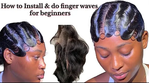 How to Do Finger Waves Step-by-Step Tutorial | Deep Finger Waves on Frontal Wig #youtube