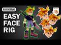 Animate 2D Faces in Blender with a Texture Rig