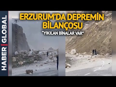 FLAŞ! Erzurum'daki Depremde Bilanço Ortaya Çıktı! Yıkılan Binalar Var