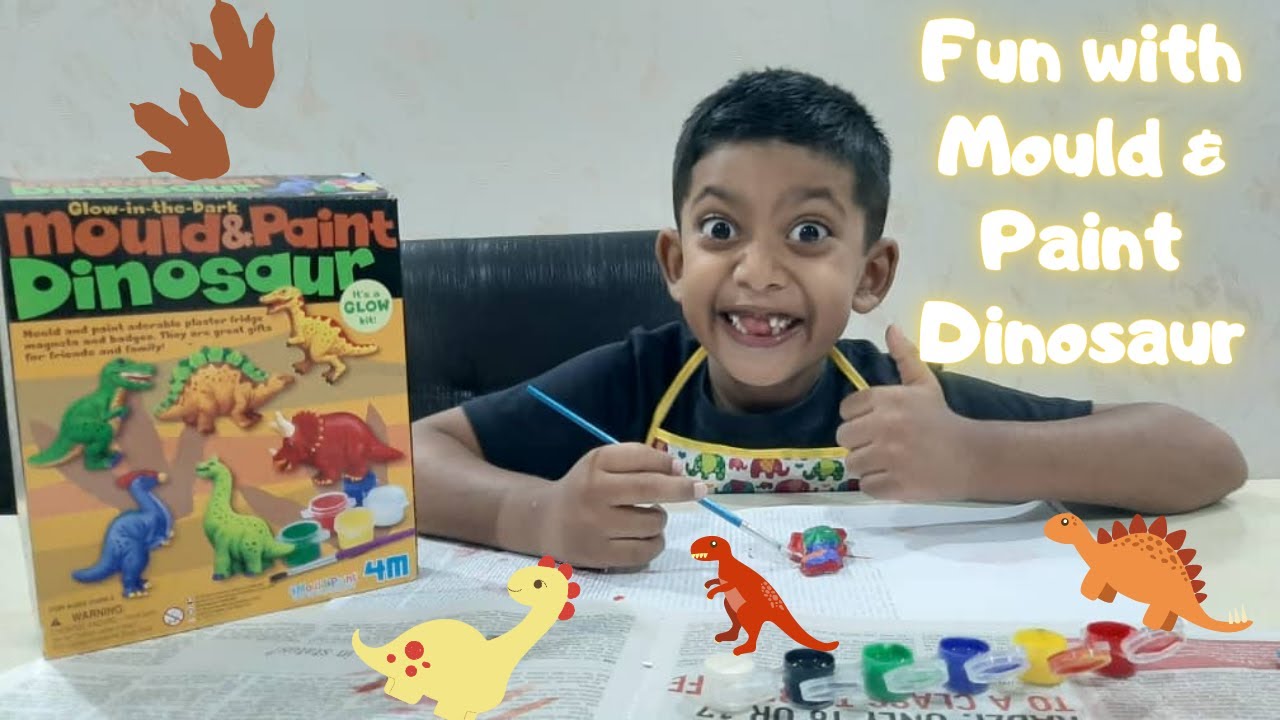 Fun with Mould & Paint Dinosaur!