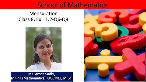 Class 8 | Ex 11.2 | Mensuration | Math Solutions Aman Sodhi