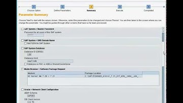 Central Instance installation (LOD system)