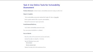 Online Vulnerability Assessment | TechnoHacks Internship Task 4 | Website Security Check