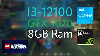 Lego Batman: Legacy of the Dark Knight Benchmark | i3-12100 + GTX 1070 + 8GB Ram | 1080p