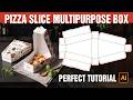 How to Make a Pizza Slice Box Dieline in Adobe Illustrator | Packaging Design Tutorial