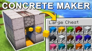 EASIEST Concrete Maker in Minecraft 1.21+ (Tutorial)