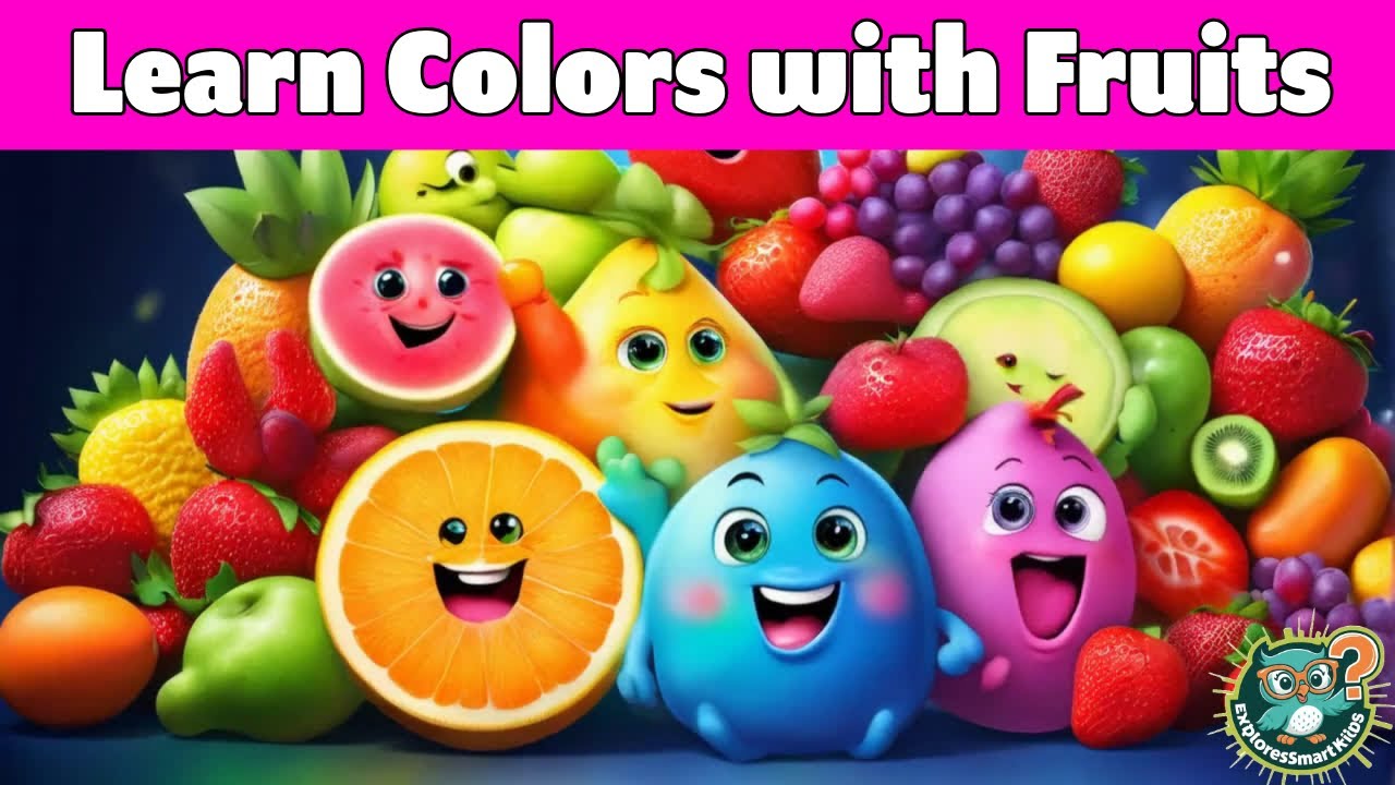 Colorful Fun: Learn Colors with Fruits | Nursery Rhymes & Kids Songs ...