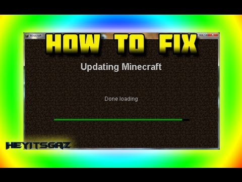 How to FIX the Updating Minecraft Done Loading Problem | NEW - YouTube