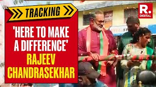 Tracking Rajeev Chandrasekhar As He Makes A Head Start In Thiruvananthapuram's 3-Way Contest