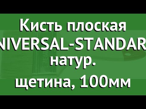 Кисть плоская UNIVERSAL-STANDARD, натур. щетина, 100мм (Stayer) обзор 0101-100 Кисть плоская UNIVERSAL-STANDARD, натур. щетина, 100мм (Stayer) обзор 0101-100
