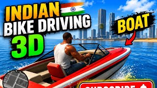 Indian Boat Racing in Indian Bike Driving 3D 🚤🔥Indian Bike Driving 3D Boat Stunt Challenge 😱