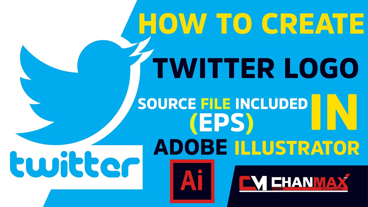 How To Create The Twitter Logo in Adobe Illustrator l Golden Ratio