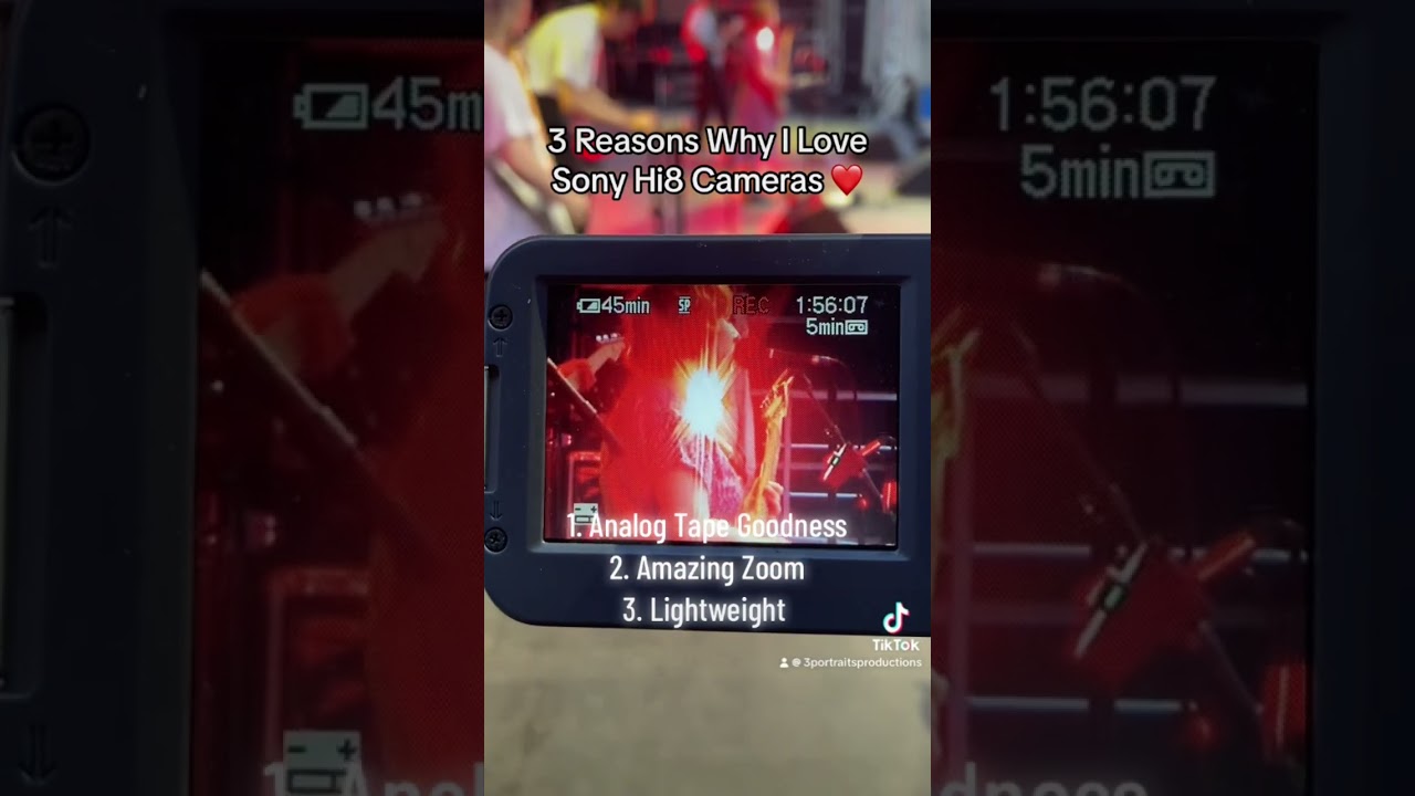 Instant vintage look with this Sony Hi8 Handycam 