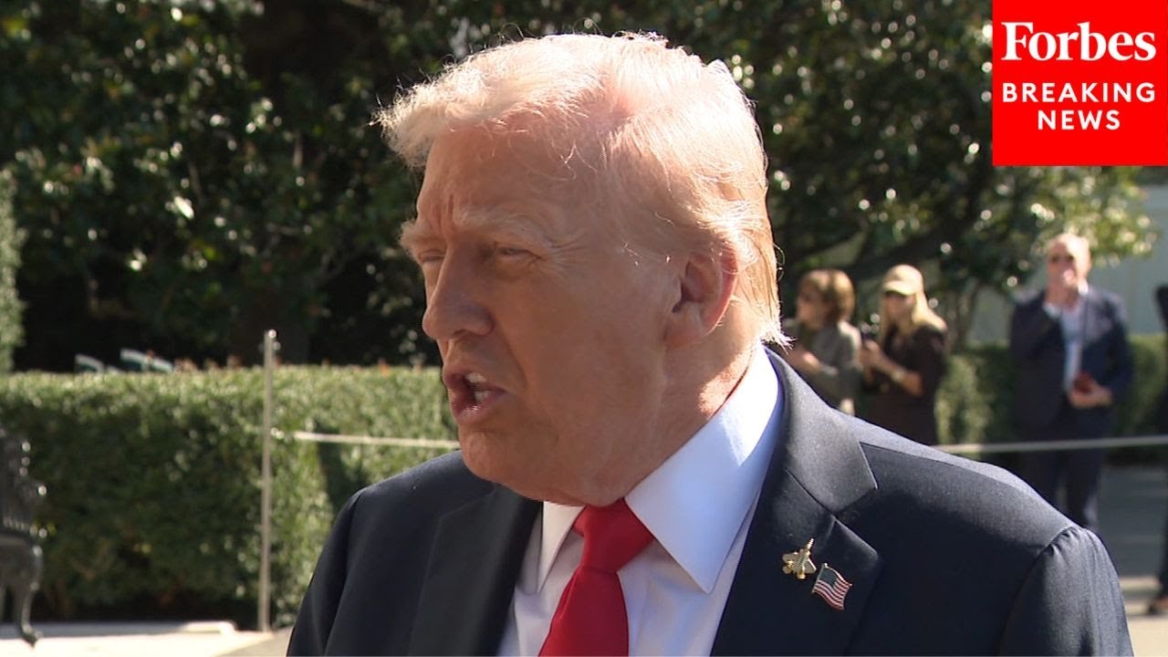 JUST IN: Donald Trump Takes Questions From Reporters On White House Lawn