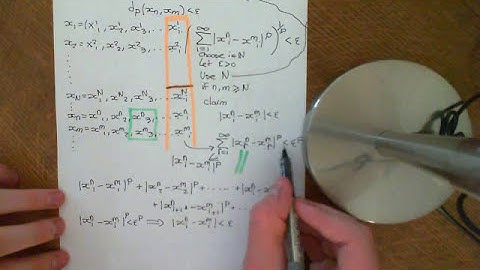 Completeness of Lp Part 1