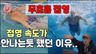 무호흡 접영 속도 저하 요인 / 접영