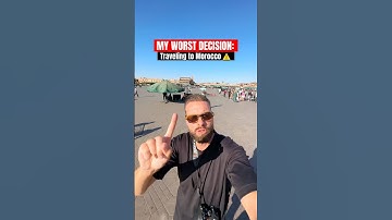5 reasons NOT to travel to Marrakech, Morocco 🇲🇦 #shorts #travel