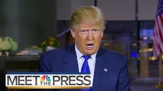 Donald Trump On Protester And ISIS Tweet | Meet The Press | NBC News