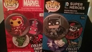 Unpacking 3 Funko Pop Buttons!