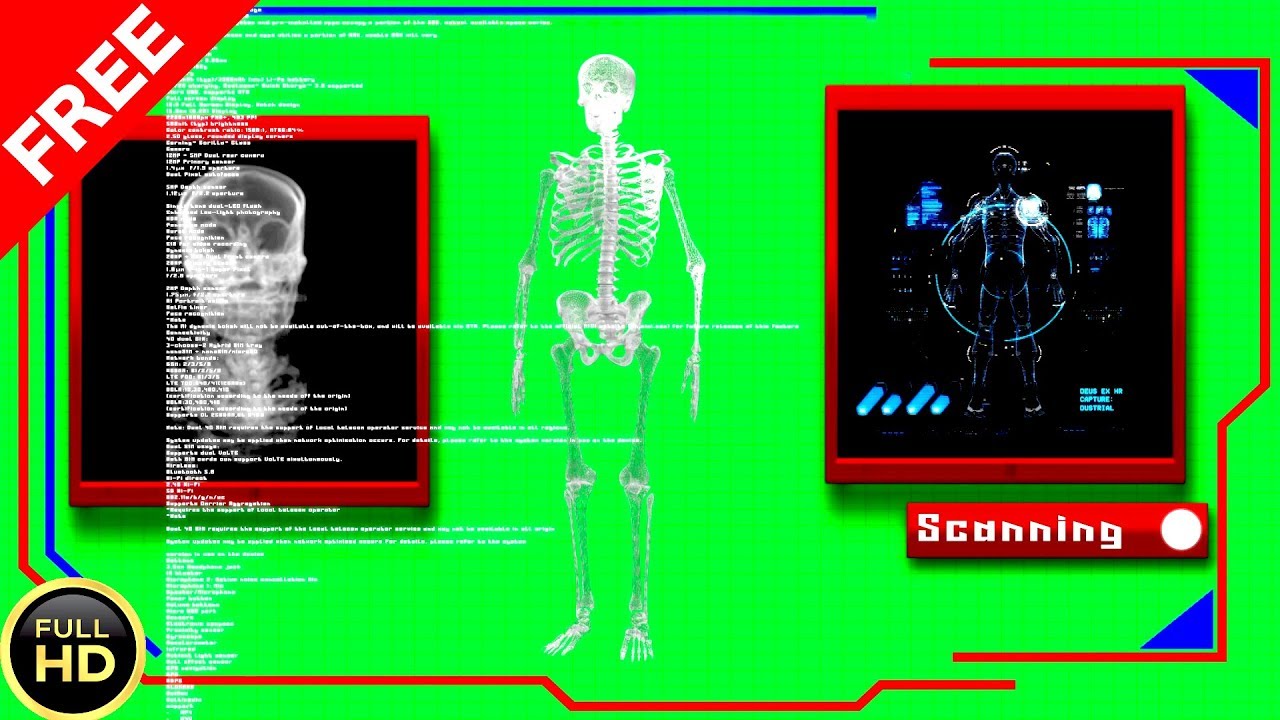 Medical Green Screen Effect 1 ECG CT XRAY Green Screen Free Green