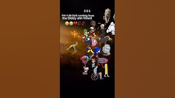 me n de bois running from the Diddy ahh frined