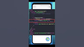 Vibration API in #JavaScript #shorts
