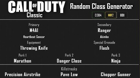 MW2 - Wasteland Free-For-All (30-8) Random Class Generator #85 [2020]