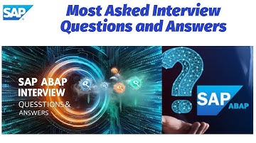 SAP ABAP Interview Questions and Answers in 2024 | For Freshers & Experienced - Part 1