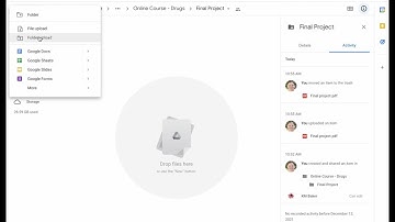 How to upload a document into a shared Google folder