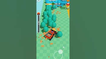 🚜 Cutting Trees & Collecting Logs Like a PRO! 🌲🔥 | Satisfying Wood Harvest Game#shorts