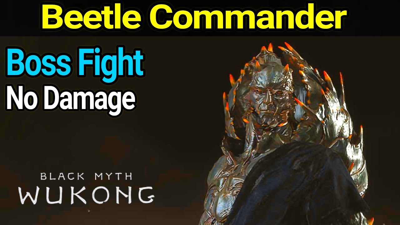 Black Myth Wukong - Beetle Commander Boss Fight No Damage