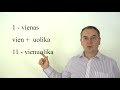 Lithuanian Lesson 37 - Skaičiai (1) - Numbers