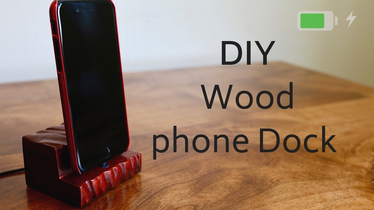 DIY Iphone Charging dock    Woodworking