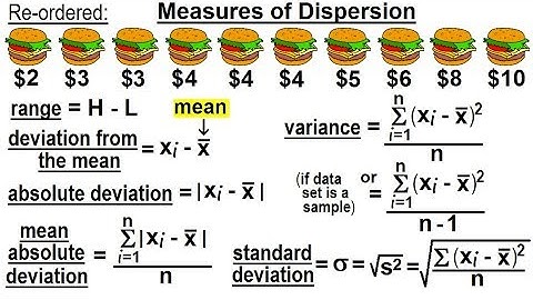 Statistics: Ch 2 Graphical Representation of Data (21 of 62) Measures of Dispersion