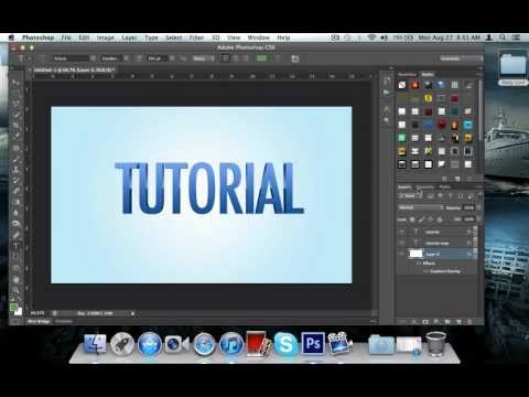 Photoshop Tutorial: How to Make Glossy D Text Effect