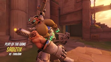 Overwatch Competitive Capture The Flag Play Of The Game - Torbjorn (Illios Ruins)