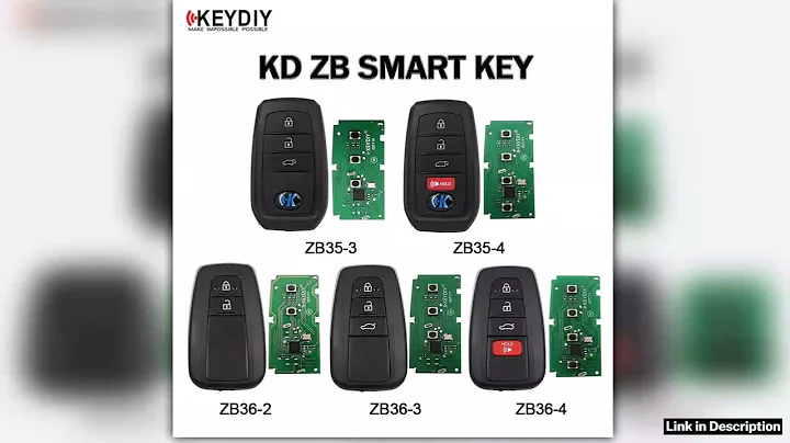 KEYDIY KD ZB3534 ZB36234 Smart Key ZB Series Multiple Remotes for KDX2 KDMAX Programmer