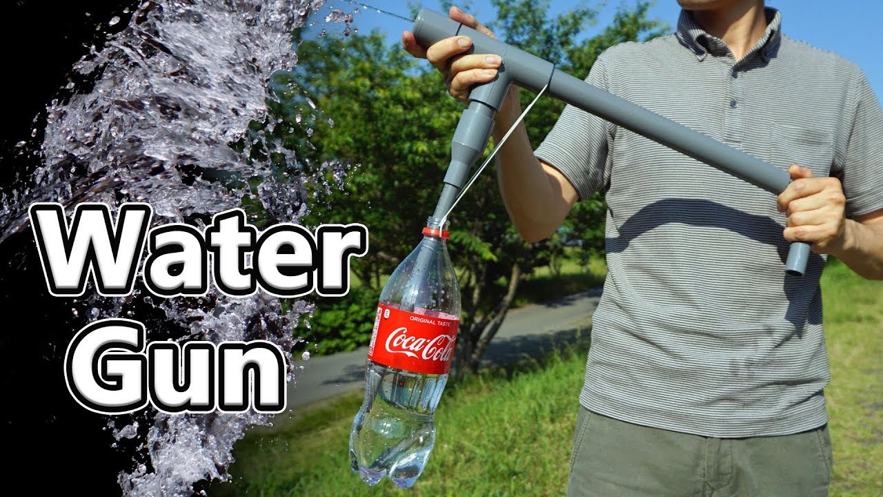 冷たい水を撃ちまくれ 水鉄砲の作り方 How To Make A Water Gun Youtube