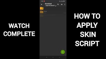 How To Apply Skin Script In Mobile Legends | All devices Method  
