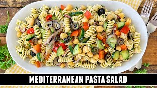 Mediterranean Pasta Salad | Packed with GOODNESS & Easy to Make