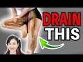 The #1 Best Way to Tighten Flabby Thighs, Lose Cellulite & Knee Pain / Lymphatic Drainage