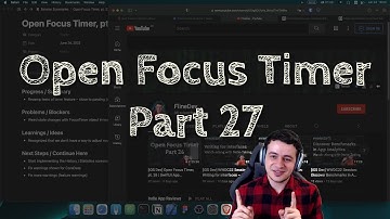 [iOS Dev] Open Focus Timer, pt. 27 | SwiftUI App Development