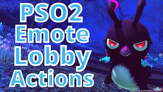 PSO2 547: Rod Pose Emote Lobby Action - YouTube
