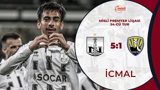 Neftçi 5:1 Kəpəz | Misli Premyer Liqası, 34-cü tur | İCMAL