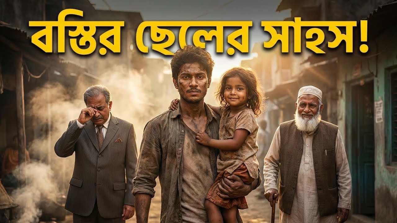 বস্তির ছেলের সাহস! 🔥 Bijoy-এর Heroic Rescue Story | Viral Short 