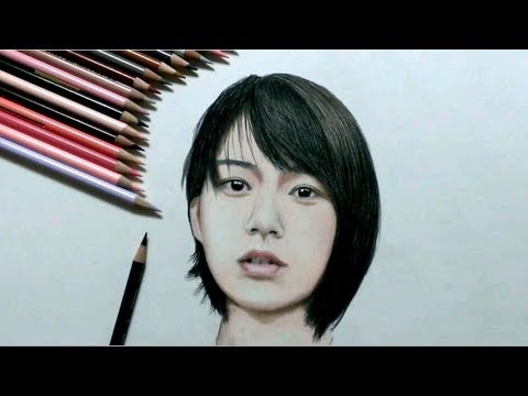 能年玲奈 のん を描いてみた 色鉛筆画 似顔絵 Youtube 能年玲奈 のん を描いてみた 色鉛筆画 似顔絵 Youtube