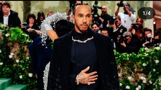 Lewis Hamilton at the Met Gala after the Miami GP