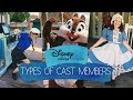 TYPES OF CAST MEMBERS WORKING AT WALT DISNEY WORLD