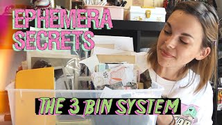 My Ephemera Storage Secret: THE 3 BIN SYSTEM